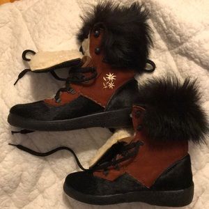 Oscar Sport Vega Boot- leather, mohair, shearling